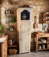 Farmhouse Furniture Living Room Cabinet Wooden Pantry Cabinet Hutch Cabinet Antique Furniture Kitchen Decor Home Cabinet Storage Furniture - Wood Cabinets