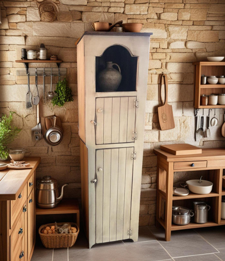 Farmhouse Furniture Living Room Cabinet Wooden Pantry Cabinet Hutch Cabinet Antique Furniture Kitchen Decor Home Cabinet Storage Furniture - Wood Cabinets