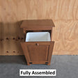 Amish Handmade Pine Tilt-Out Trash Bin: Farmhouse Kitchen Cabinet