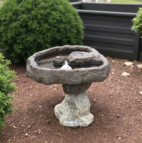 Birdbath - Watering Dish - Garden Décor - Handmade - Patio - Gift - Garden Accent - Natural - Bird Lovers - Outdoors - Birdwatch