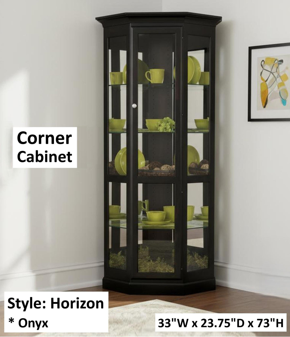 Amish Handmade Glass Display Cabinet - Tall Curio Cabinet - China Display - Glass Cabinet - Modern Home Decor - Multipurpose Cabinet -Rustic