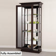 Amish Handmade Glass Cabinet - Display Cabinet - Tall Curio - China Display -Modern Home Decor - Multipurpose Cabinet - Rustic