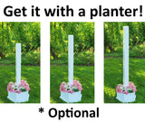 Amish Handmade Post 4,5,6,7,8 ft. For Birdhouses and Bird Feeders, Vinyl Post With Inner Wooden Post, Durable Yellow Pine, Bird Lovers, Home