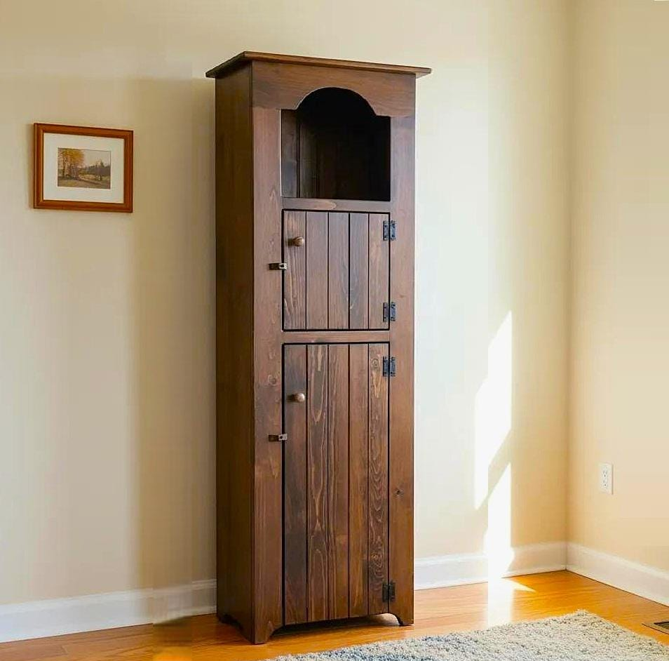 Farmhouse Furniture Living Room Cabinet Wooden Pantry Cabinet Hutch Cabinet Antique Furniture Kitchen Decor Home Cabinet Storage Furniture - Wood Cabinets
