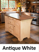 Kitchen Island - Amish Handmade - Multipurpose Cabinet - Primitive - Storage - Kitchen Cabinet - Rustic- Case Goods - Home - Fully Assembled