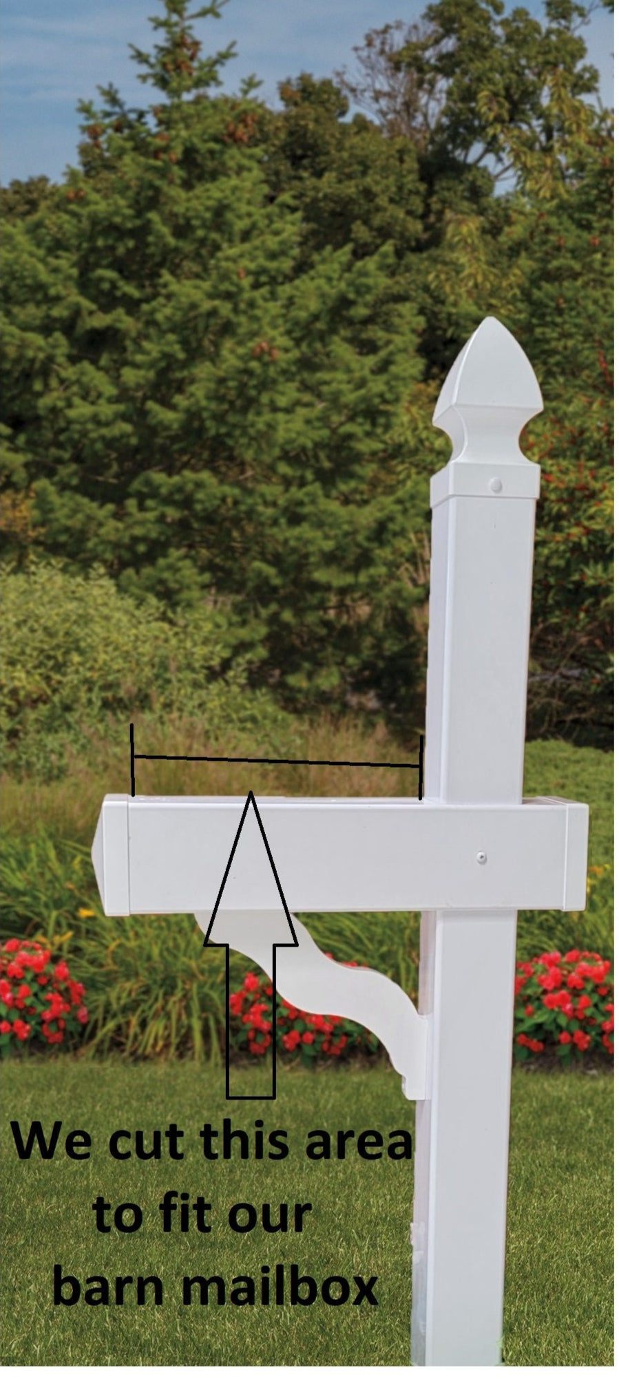 Mailbox + Post + Planter Kit, Amish Handmade, Poly Planter for Mailbox Post, Weather Resistant Poly Lumber, Fits All Mailbox Posts!