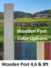 Load image into Gallery viewer, Wooden Post, Color Options Amish Painted, Made of Yellow Pine, Size Options, Pressure-treated Post. pressure treated wood post
