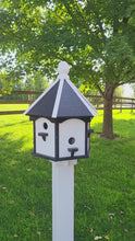 <video controls muted>Load and play video in Gallery viewer, X-Large Bird House - 6 Nesting Compartments - Amish Handmade - Weather Resistant - Made of Poly Lumber - Birdhouse Outdoor </video>