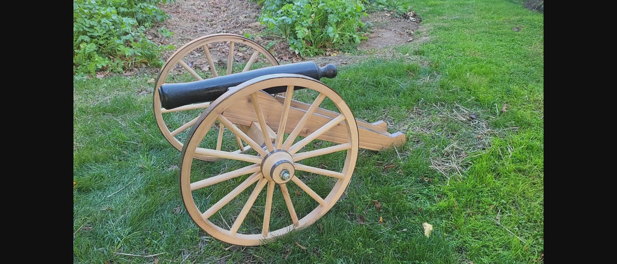 Yard Cannon - Decorative - Amish Handmade - Scale Cannon - Country Decor- Primitive