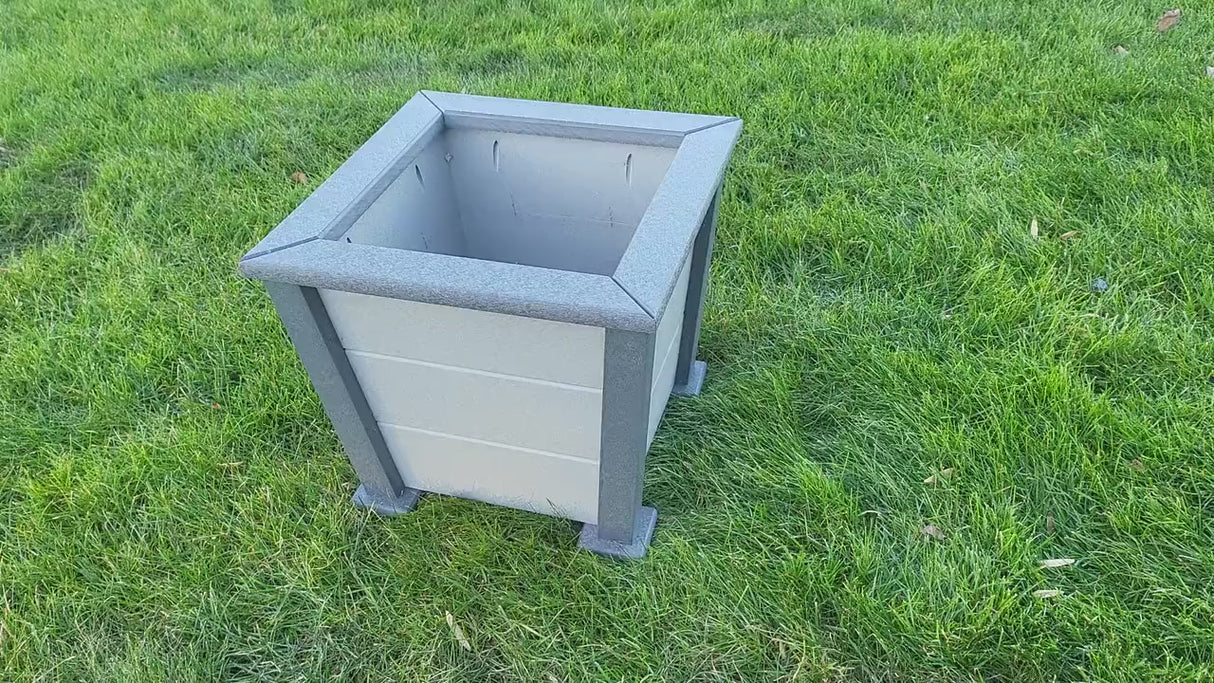 Planter Box - Garden Planter Box - Square Patio Planter - Rustic Farmhouse Planter -Amish Handmade