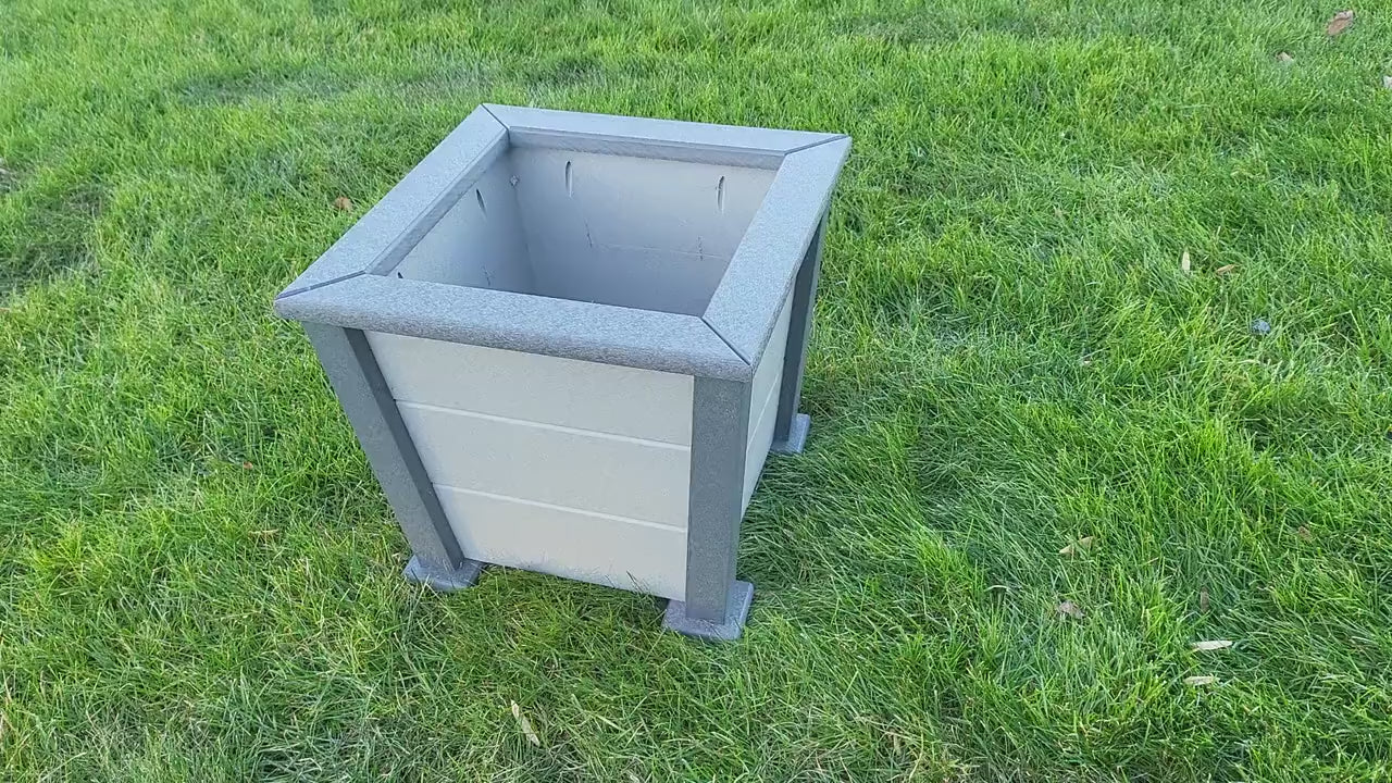 Planter Box - Garden Planter Box - Square Patio Planter - Rustic Farmhouse Planter -Amish Handmade