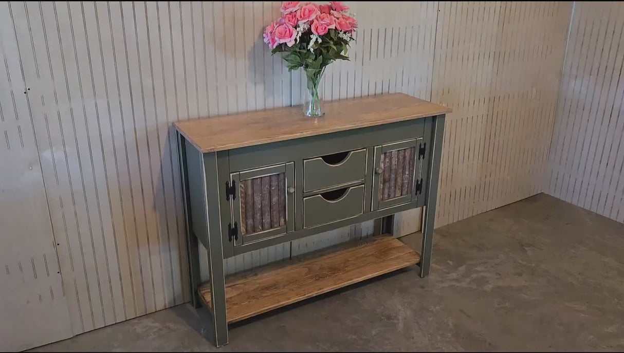 2 Door Cabinet - Amish Furniture - TV Stand - Primitive - Storage -  Farmhouse - Vintage Cupboard -Multipurpose Cabinet - Rustic - Handmade