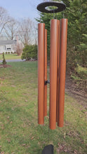 Load and play video in Gallery viewer, 75&quot; Wind Chimes  Amish Handmade - Aluminum Tubes - Large - Deep Tone - Healing - Outdoor Decor - Soothing - Wind Bells - Meditation - Nature
