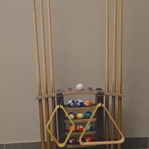 Whiskey Barrel Cue Racks