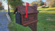 Amish Mailbox Rustic With Metal Insert USPS Approved Mailbox Outdoor