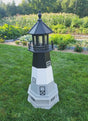 Oak Island Lighthouse - Solar - Amish Made - Landmark Replica - Backyard Decor