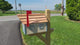 Beige Amish Mailbox - Handmade - Wooden - Barn Style - With a Tall Prominent Sturdy Flag - With Cedar Shake Shingles Roof