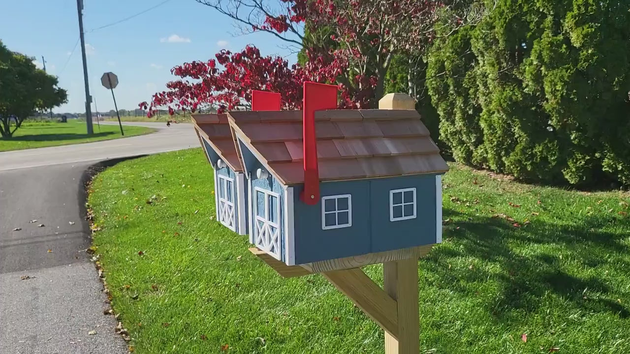 Mailbox Post For 2 Mailboxes in Multi Colors, Premium Wood, Southern Pine Treated, Fits All of Our Mailboxes