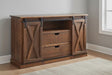 Amish Handmade TV Stand - 2 Door Cabinet - Primitive - Barnhouse TV Cabinet - Multipurpose Cabinet - Rustic Sliding Doors TV Console Drawers