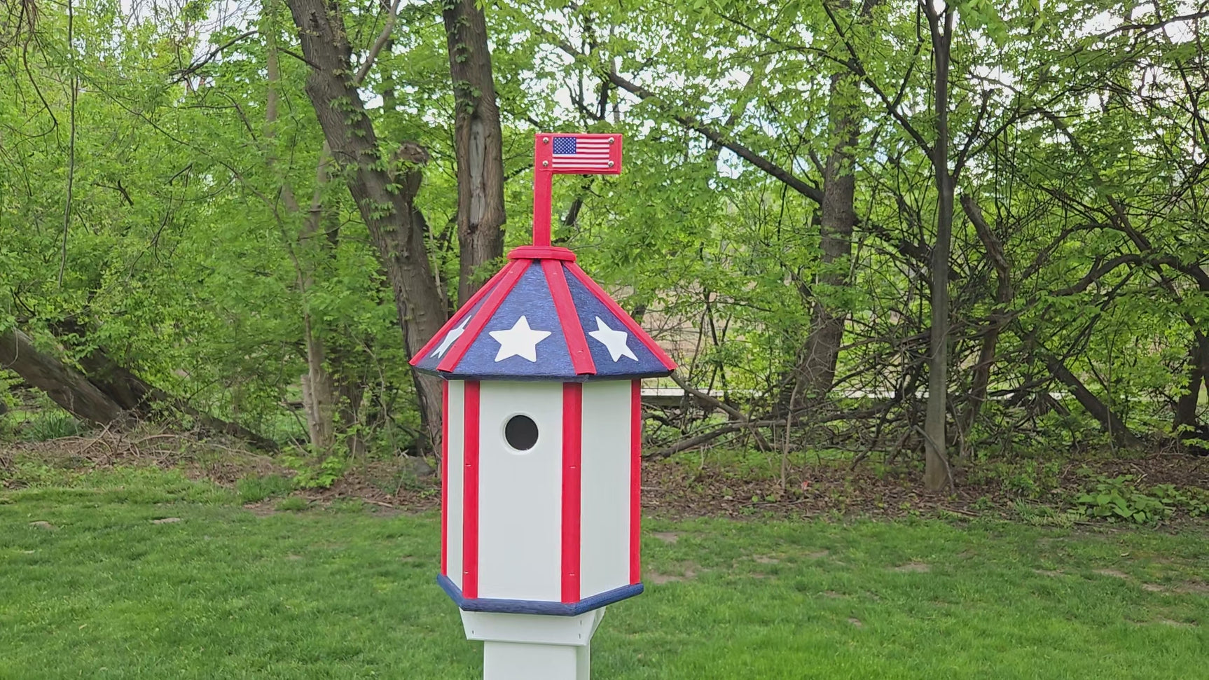 Amish Handmade Birdhouse, Bird Feeder, Independence Day Special! 250th Anniversary, Maintenance Gifts for Bird Lovers Bird Houses Yard