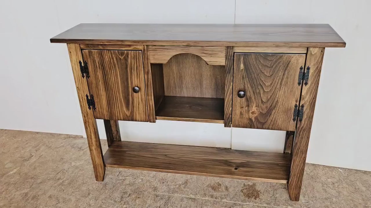 2 Door Cabinet - Amish Furniture - Sideboard - TV Stand - Primitive - Storage - Home Décor - Amish Handmade - Multipurpose Cabinet - Rustic