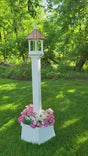 Amish Handmade Copper Roof Bird Feeder, vinyl.