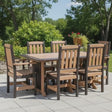 Amish Handmade Outdoor Furniture Set - Patio Chair Set - Outdoor Seating - Chairs and Table - Adirondack - Backyard - Furniture Set - Oasis