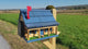 Amish Mailbox - Handmade - Log Cabin Style - Wooden with Metal USPS Approved Mailbox Outdoor