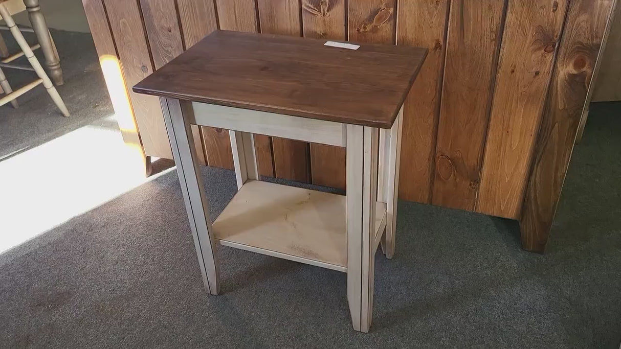 End table - Amish Furniture - Home - Nightstand - Furniture - Amish Handmade- Nightstand - Fireplace - Bathroom Cabinet - Country Decor