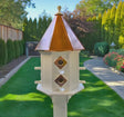 Birdhouse Copper Roof/Cedar Roof With Predator Guards + Perches Combo Handmade 2-8 Nesting Compartments, Large, Poly, Bird Lovers