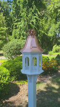 <video controls muted>Load and play video in Gallery viewer, Bird Feeder Copper Roof Large, 8 Sided Octagon, Premium Feeding Tube, Roof Options </video>