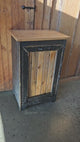 Wood Trash Bin, Tiltout Trash Can Cabinet Amish Handmade, Wood Storage Recycling Bin