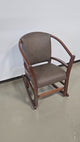 Amish Handmade 2 Rocking Chairs - Furniture - Bozeman Style Walnut Chair- Upholstered - Cushion - Vintage - Backrest - Chair Set - Furniture