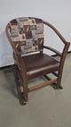 Amish Handmade 2 Rocking Chairs - Furniture - Hooper - Oak - Upholstered - Cushion - Vintage - Backrest - Chair Set - Comfort - Furniture