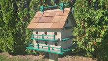 <video controls muted>Load and play video in Gallery viewer, Birdhouse Amish Handmade Purple Martin With 14 Nesting Compartments </video>