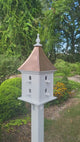 Bird House Handmade Large With 8 Nesting Compartments Weather Resistant Copper Birdhouse