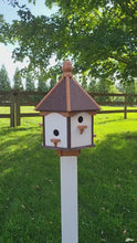 <video controls muted>Load and play video in Gallery viewer, Birdhouse X-Large Amish Handmade, Poly Weather Resistant House With 6 Nesting Compartments </video>