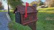 Rustic Mailbox Amish Handmade Wooden Rustic Reclaimed Lumber With Metal insert USPS Approved