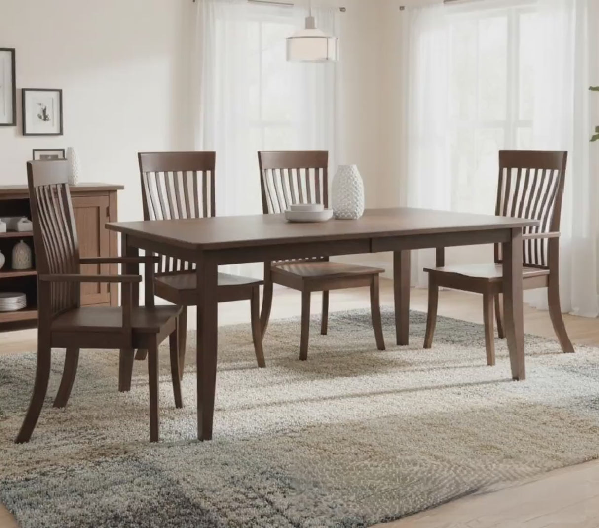 Dining Table with Leaves - Amish Handmade - Furniture - Living Room Table - Home Décor - Farmhouse - Table Set with Chairs - Home Decor