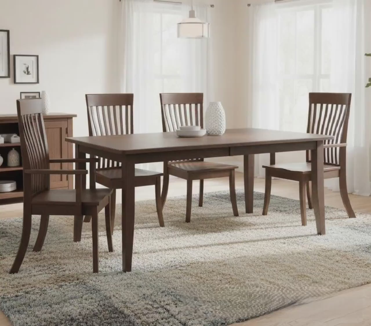 Dining Table with Leaves - Amish Handmade - Furniture - Living Room Table - Home Décor - Farmhouse - Table Set with Chairs - Home Decor