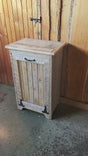 Tilt-out Trash Bin , Recycling Bin, Wood Storage, Cabinet Amish Handmade, Garbage Can