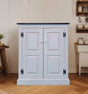 Amish Handmade Pure White Pantry Cabinet - Kitchen Multipurpose Cabinet - Farmhouse - Cupboard - Storage - Rustic - Case Goods - Home Decor
