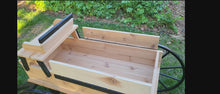 Load and play video in Gallery viewer, Hitch Wagon - Buckboard Wagon - Amish Handmade - Garden Decor - Country Decor- Primitive
