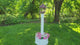 Bird Feeder + Post & Planter Kit - White - Planter/Post Set- Amish Handmade - Bird Lovers - Flowers - Outdoor Décor