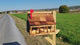 Wood Log Cabin Mailbox - Amish Handmade with Metal USPS Approved Mailbox - Multi Colors - Outdoor Decor