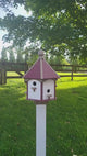 X-Large Bird House - 6 Nesting Compartments - Amish Handmade - Weather Resistant - Made of Poly Lumber - Birdhouse Outdoor