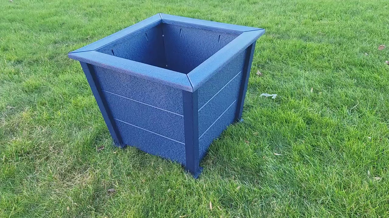 Planter Box - Garden Planter Box - Square Patio Planter - Rustic Farmhouse Planter -Amish Handmade