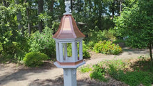 <video controls muted>Load and play video in Gallery viewer, Bird Feeder Copper Roof Large, 6 Sided, Bell Shaped Roof, Premium Feeding Tube </video>