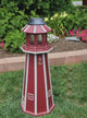 Backyard Solar Lighthouse - Poly Made - Amish Handmade