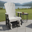 Amish Handmade Patio Glider Chairs - Adirondack - Durable Chair Set - Weather-Resistant - Outdoor Furniture Set - Foldable - Rockers - Yard